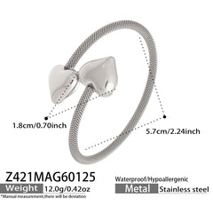Cubic Zirconia Open Cuff Bracelet Designs