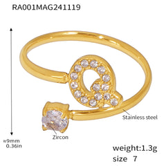 Cubic Zirconia Initial Jewelry Collection