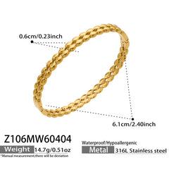 Textured Gold-Tone Bangle Designs