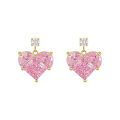 Nicolette Dainty Heart Drop Earrings