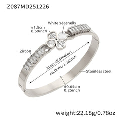 Cubic Zirconia Clasp Bangle Designs