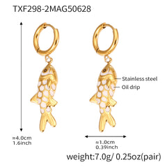 Color Enamel Fish Jewelry Designs