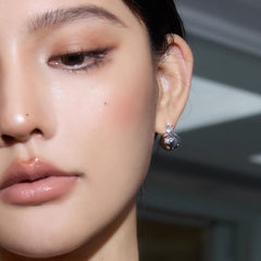 Daphne Dainty Pavé Sphere Stud Earrings