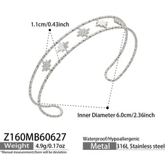 Cubic Zirconia Geometric & Clover Bracelets