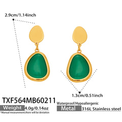 Color Cat-Eye Teardrop Jewelry