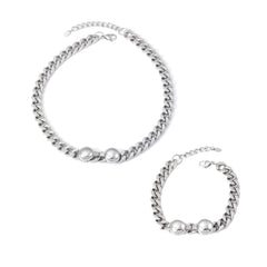 Silver-Tone Chain Necklace or Bracelet
