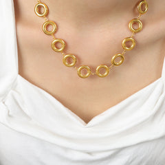 Open Circle Necklace Bracelet or Earrings