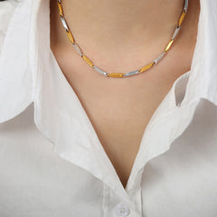 Textured Geometric Necklace Collection