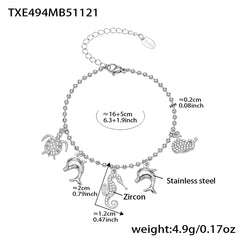 18K Gold-Plated Ocean Charm Jewelry