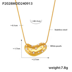 Gold-Tone Heart Pendant Necklace