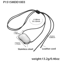 Long Cord Sculptural Pendant Necklace Designs