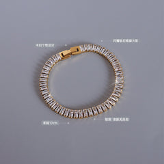 Clear Cubic Zirconia Tennis Bracelet