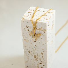 Sparkling Initial Pendant Necklace