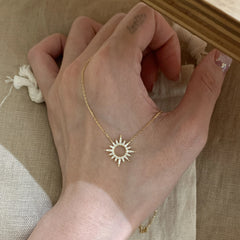 Marielle Dainty Sun Choker Necklace