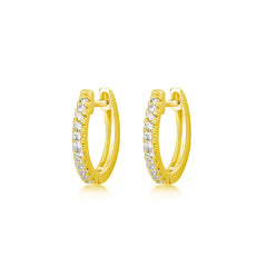 Nadine Minimalist Pavé Stud Earrings