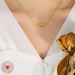 Knotted Heart Pendant Necklace