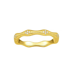 Daphne Vintage-Inspired Pavé Floral Adjustable Ring