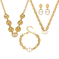 Cubic Zirconia Open Link Jewelry