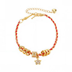 Nadine Dainty Pavé Star Cord Bracelet