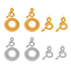 18K Gold-Plated Snake Drop Earrings