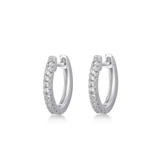 Nadine Minimalist Pavé Stud Earrings