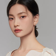 Marielle Dainty Pearl Twisted Stud Earrings