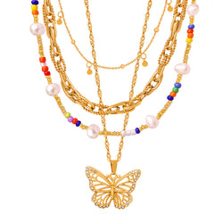 Geometric Chain Necklace or Bracelet Collection