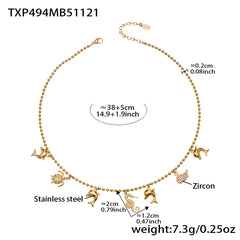 18K Gold-Plated Ocean Charm Jewelry