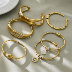 Sculptural Open Cuff Bracelet