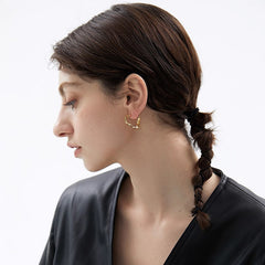 Marielle Minimalist Heart Stud Earrings