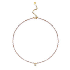 Nadine Pavé Crystal Beaded Necklace