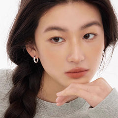 Daphne Organic Pavé Stud Earrings