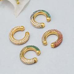 Color Cubic Zirconia Ear Cuff - Single