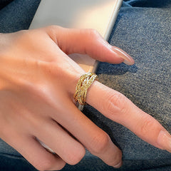 Daphne Vintage-Inspired Twisted Adjustable Ring