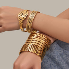 Wide Openwork Statement Bangle Designs