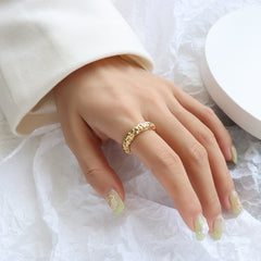 Hammered Textured Band Ring