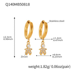Sparkling Character Charm Earrings