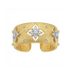 Marielle Vintage-Inspired Pavé Clover Adjustable Ring