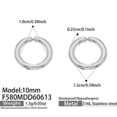 18K Gold-Plated Classic Huggie Hoop Earrings