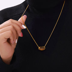 Tiger Eye Geometric Pendant Necklace Designs