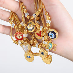 18K Gold-Plated Eye Charm Bracelet