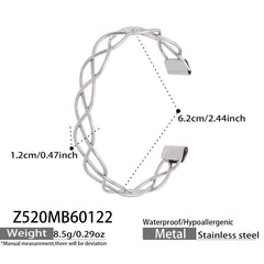 Gold-Tone Geometric Open Cuff Designs