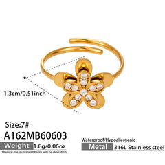 18K Gold-Plated Playful Cubic Zirconia Ring Designs