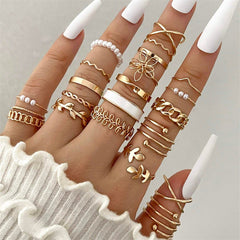 22-Piece Assorted Ring Stack