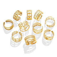 Layered Geometric Open Ring