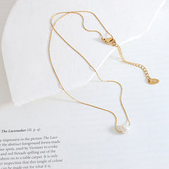 18K Gold-Plated Freshwater Pearl Pendant Necklace