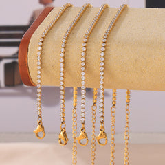 Cubic Zirconia Accent Chain Bracelet