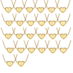 18K Gold-Plated Heart Initial Pendant Necklace