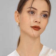 Camille Vintage-Inspired Heart Stud Earrings