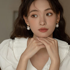Nadine Vintage-Inspired Pearl Drop Earrings